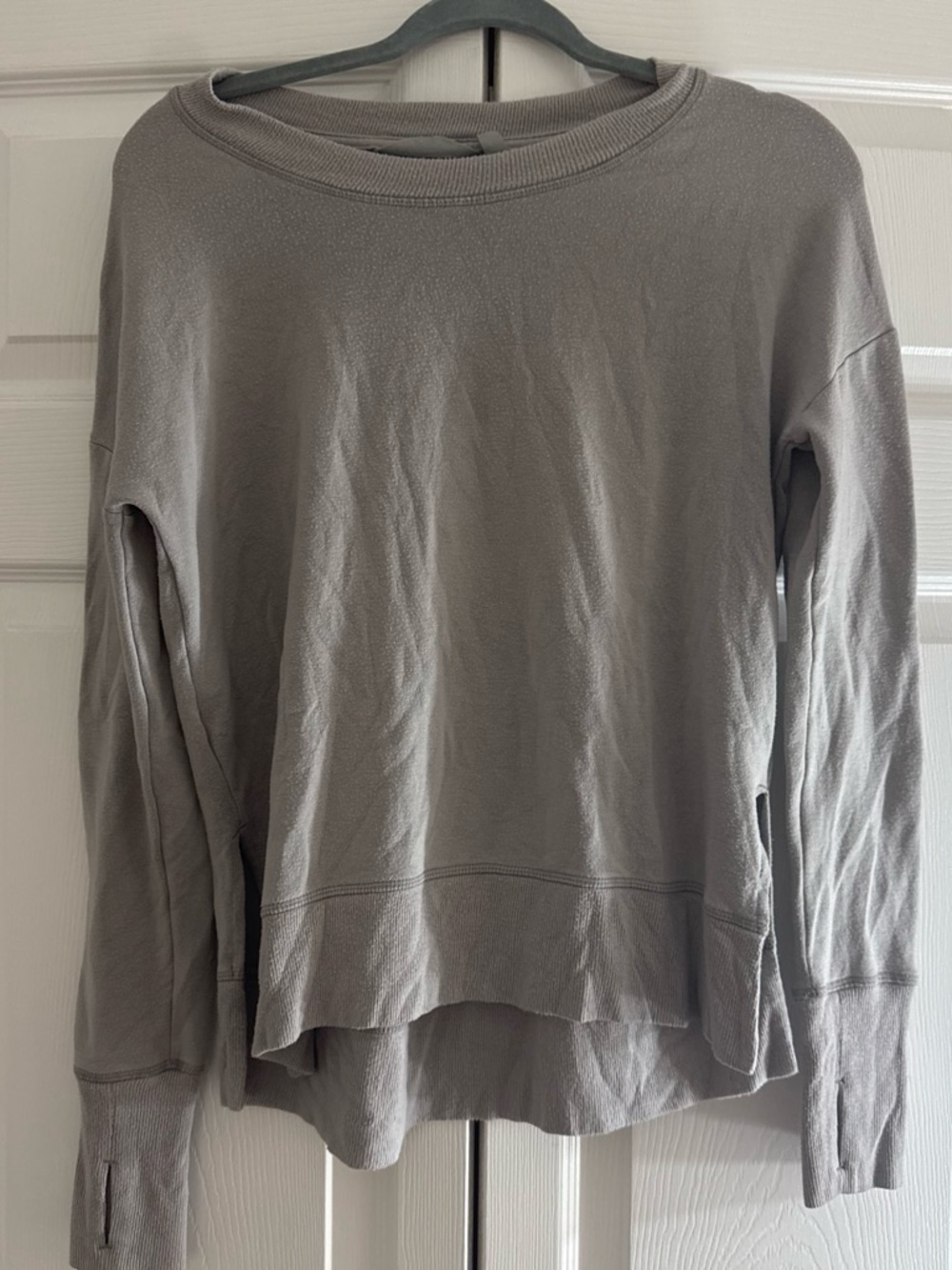 Athleta Long-Sleeve Pullover Sweatshirt - Gray